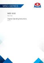 Preview for 1 page of MAHA MSD 3000 Original Operating Instructions