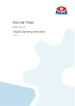 MAHA RGE UNI TRAM Operating Instructions Manual предпросмотр