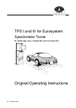 MAHA TPS I Operating Instructions Manual preview