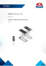 MAHA TWIN F III 4.0 Operating Instructions Manual предпросмотр