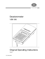 Предварительный просмотр 1 страницы MAHA VZM 300 Original Operating Instructions