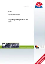 Предварительный просмотр 1 страницы MAHA ZW 500 Operating Instructions Manual