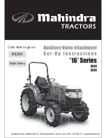 Предварительный просмотр 1 страницы Mahindra 3016 User Manual