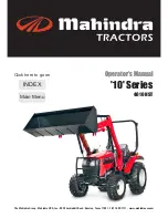 Предварительный просмотр 1 страницы Mahindra 4010 HST Operator'S Manual