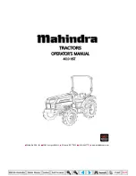 Предварительный просмотр 2 страницы Mahindra 4010 HST Operator'S Manual