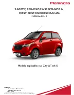 Mahindra e2o City Quick Reference Manual preview