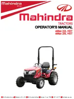 Mahindra eMax 22L HST Operator'S Manual preview