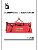 Preview for 47 page of Mahindra Gyrovator SLX Series Owner'S Manual