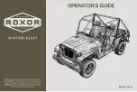Mahindra ROXOR Operator'S Manual preview