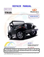 Mahindra Thar CRDe Repair Manual preview