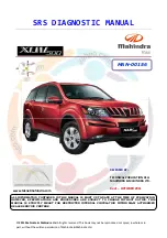 Mahindra XUV 500 2011 Srs Diagnostic Manual preview