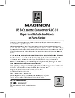 Preview for 26 page of mahinon ACC-01 Instruction Manual