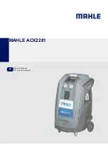 Preview for 1 page of MAHLE ACX2281 Operation Manual