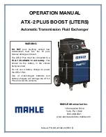 MAHLE ATX-2 PLUS BOOST Operation Manual предпросмотр