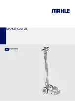 Предварительный просмотр 1 страницы MAHLE CAJ-25 Operating Manual