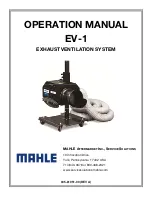 MAHLE EV-1 Operation Manual предпросмотр