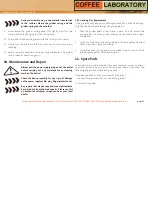 Preview for 12 page of Mahlkonig Guatemala K22S) Operating Instructions Manual