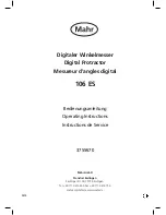 Mahr 106 ES Operating Instructions Manual предпросмотр