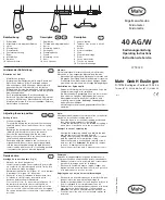 Mahr 40 AG Operating Instructions предпросмотр