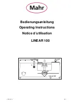 Предварительный просмотр 1 страницы Mahr LINEAR 100 Operating Instructions Manual