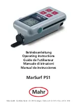 Mahr MarSurf PS1 Operating Instructions Manual предпросмотр