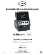 Mahr Millimar C 1202 Operating Instructions Manual preview