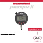 Предварительный просмотр 1 страницы Mahr umaxum II Instruction Manual