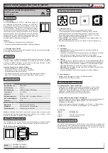 Предварительный просмотр 1 страницы Maico 0157.0832 Installation And Operating Instructions