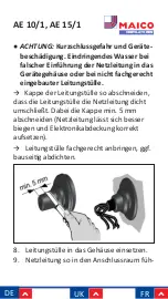 Preview for 16 page of Maico AE 10/1 Installation And Operating Instructions Manual