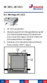 Preview for 18 page of Maico AE 10/1 Installation And Operating Instructions Manual