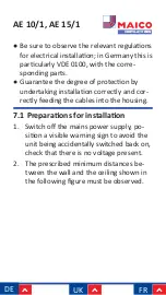 Preview for 38 page of Maico AE 10/1 Installation And Operating Instructions Manual