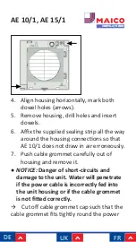 Preview for 41 page of Maico AE 10/1 Installation And Operating Instructions Manual