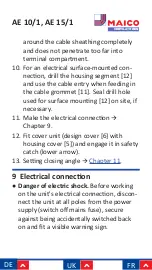 Preview for 46 page of Maico AE 10/1 Installation And Operating Instructions Manual