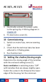 Preview for 48 page of Maico AE 10/1 Installation And Operating Instructions Manual