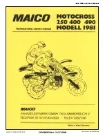 Maico ALPHA 1982 Owner'S Manual предпросмотр