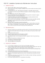 Preview for 2 page of Maico BSB FSD-TD Series Installation, Operation And Maintenance Instructions