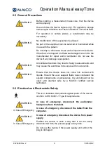 Preview for 10 page of Maico easyTone Operation Manual