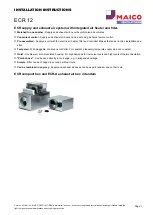 Maico ECR 12 Installation Instructions preview