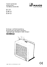 Preview for 1 page of Maico EVR 31 Mounting And Operating Instructions