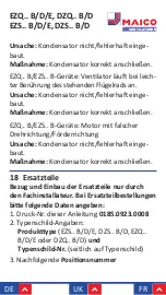 Preview for 26 page of Maico EZQ B Series Manual