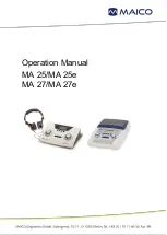 Maico MA 2 Series Operation Manual preview