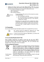 Preview for 13 page of Maico MA 25 Operation Manual