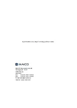 Preview for 40 page of Maico MA 25 Operation Manual