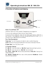 Preview for 9 page of Maico MA 25e Operating Instructions Manual