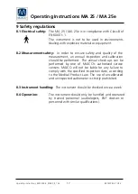 Preview for 19 page of Maico MA 25e Operating Instructions Manual