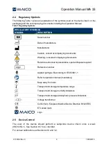 Preview for 11 page of Maico MA 33 Operation Manual