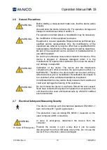 Preview for 12 page of Maico MA 33 Operation Manual