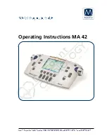 Preview for 1 page of Maico MA 42 Operating Instructions Manual