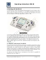 Preview for 10 page of Maico MA 42 Operating Instructions Manual