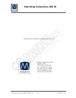 Preview for 64 page of Maico MA 42 Operating Instructions Manual